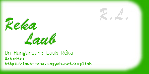 reka laub business card